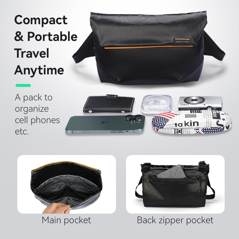 Streamline: Ultimate Water-Resistant Crossbody Bag For Modern Go-Getter