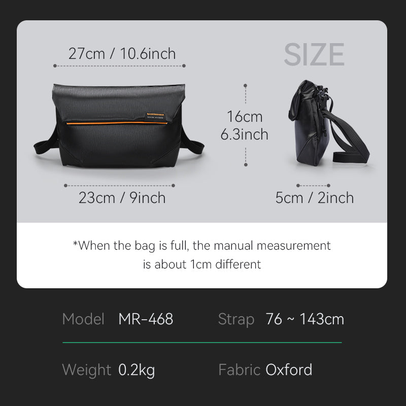 Streamline: Ultimate Water-Resistant Crossbody Bag For Modern Go-Getter