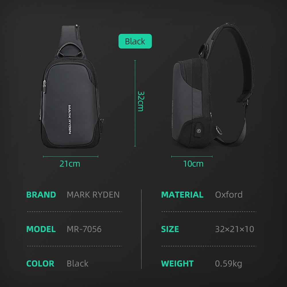 Mini Julius: Lightweight Crossbody Bag with USB Charging