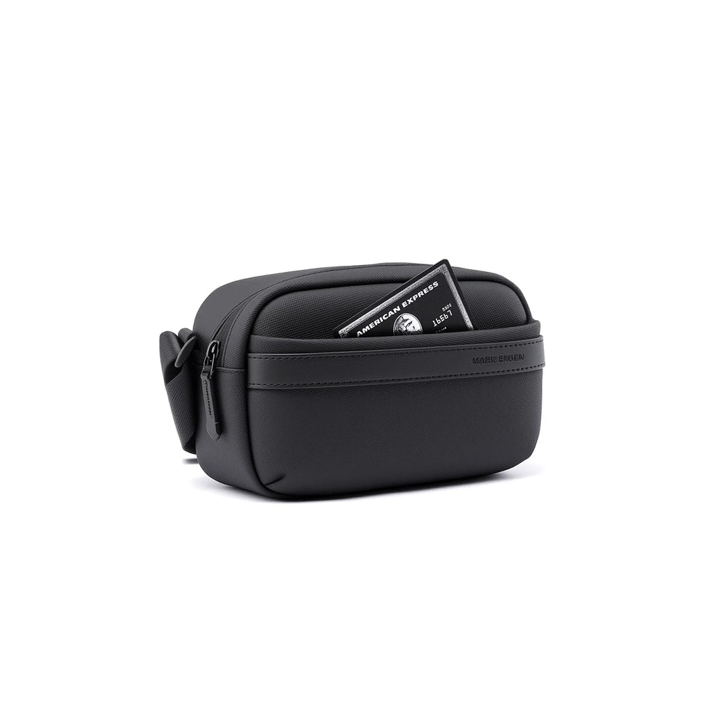 ExecSlim: Slim Business Crossbody Bag with 3 Compartments and Key Hook