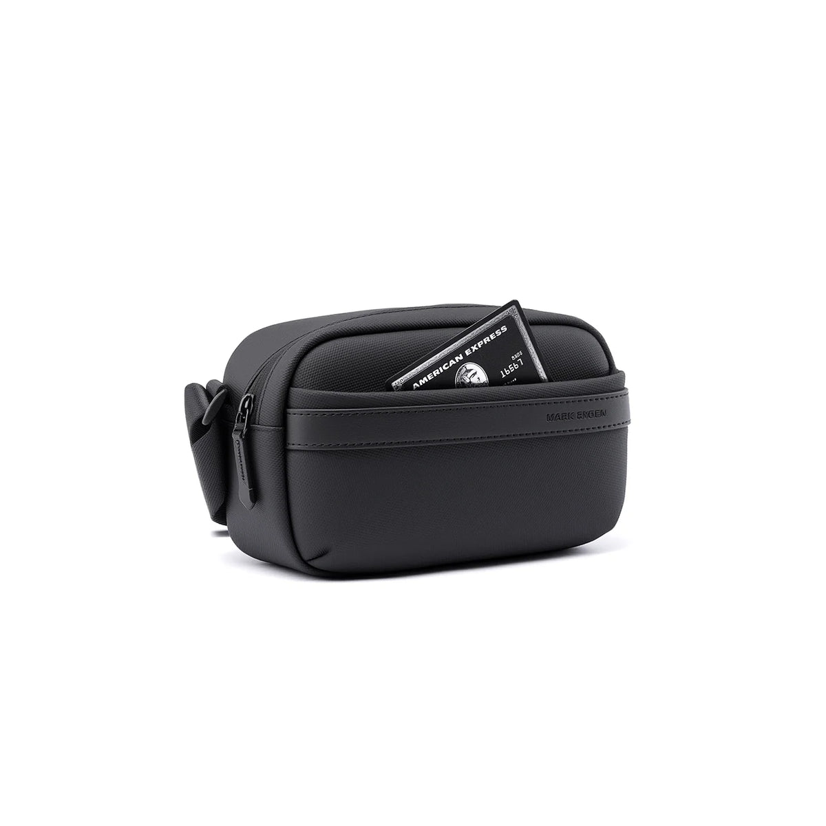 ExecSlim: Slim Business Crossbody Bag with 3 Compartments and Key Hook