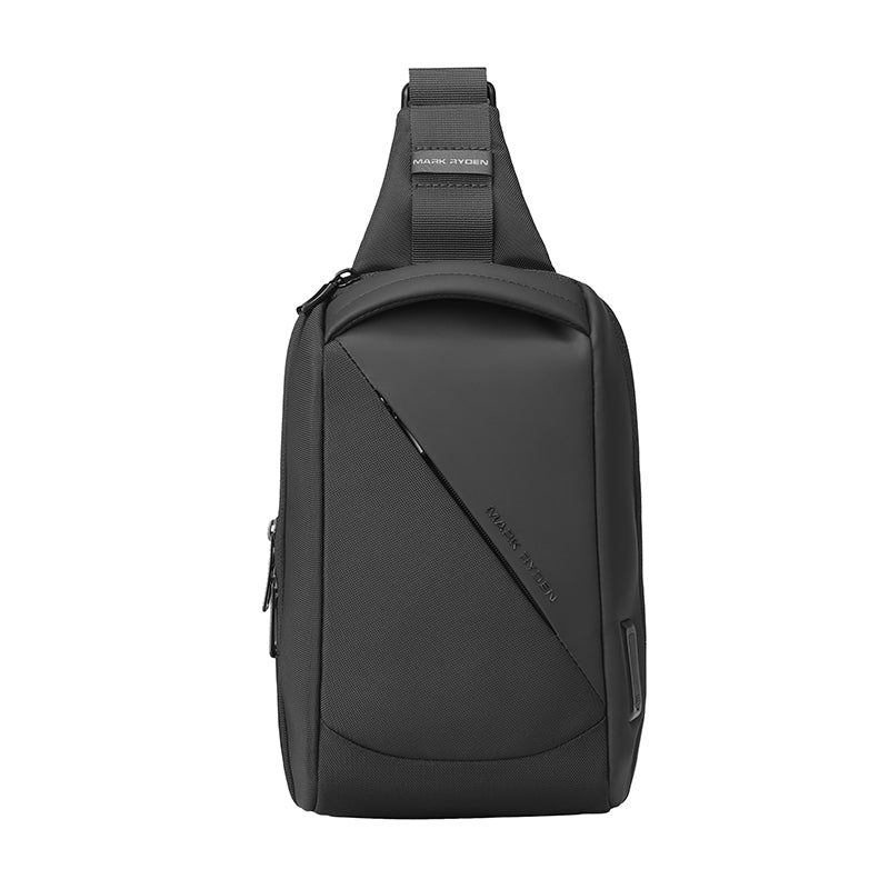 ChargeSling: RFID-Safe Chest Bag with USB Charging Port For Commute