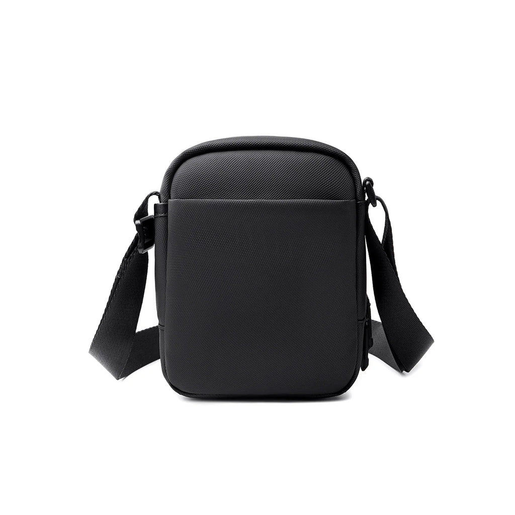 ZipCube: 3-Zip Mini Crossbody Phone Bag with Splash-Resistant Fabric for Men