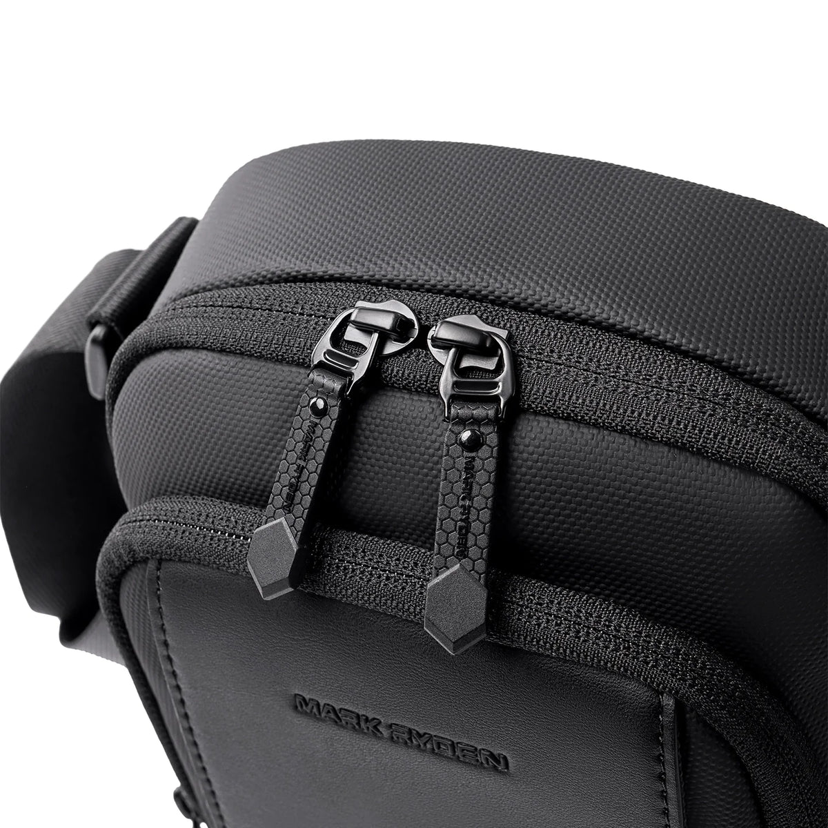 ZipCube: 3-Zip Mini Crossbody Phone Bag with Splash-Resistant Fabric for Men