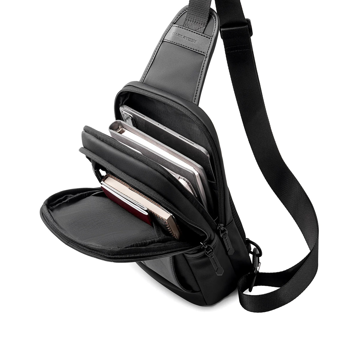 AeroCross: 6L Water-Resistant Crossbody Sling Bag with Sleek Business Design