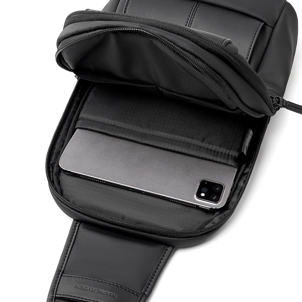 AeroCross: 6L Water-Resistant Crossbody Sling Bag with Sleek Business Design